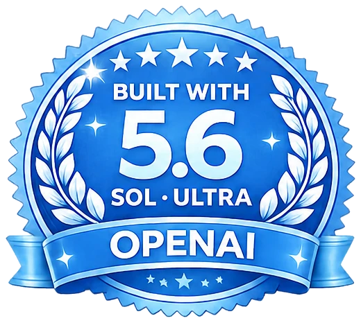 Built with OpenAI 5.6 Sol Ultra